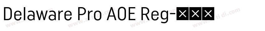 Delaware Pro AOE Reg字体转换 Delaware Pro AOE Reg字体转换